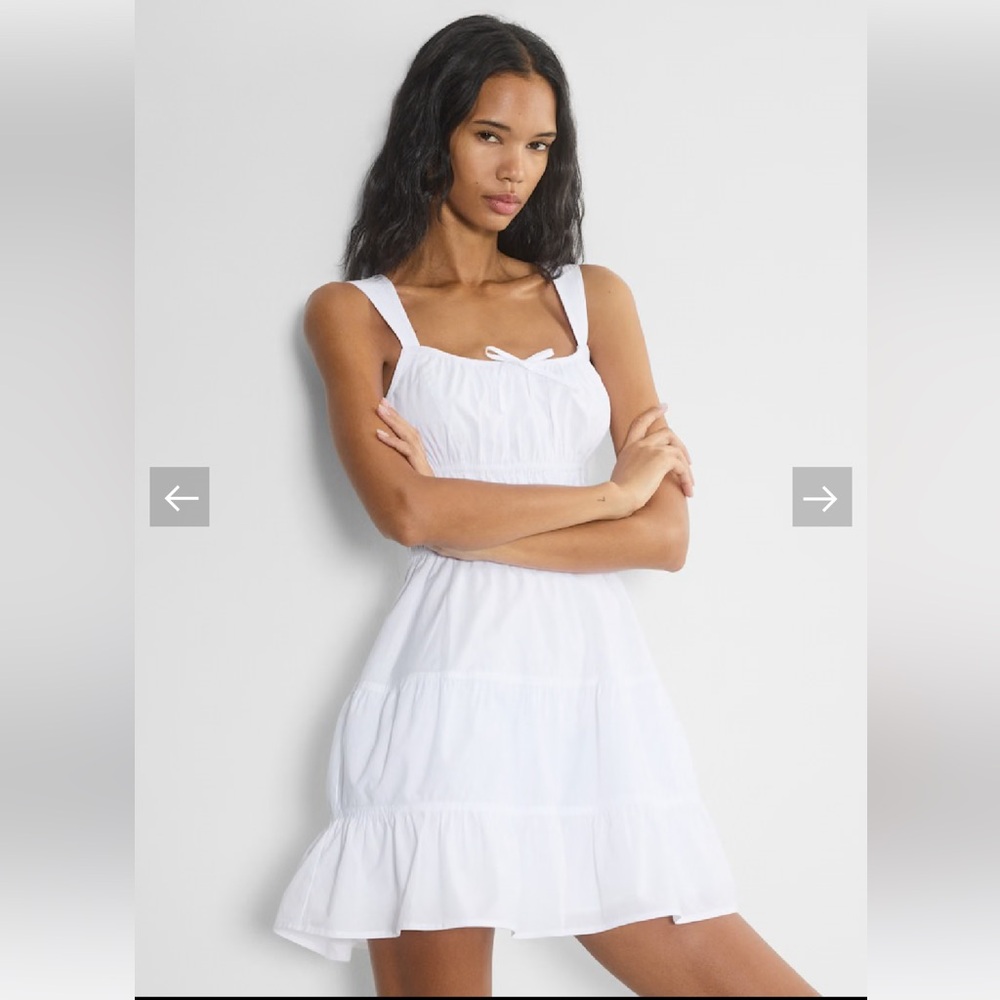 Sunday Best Martine Poplin Dress-White